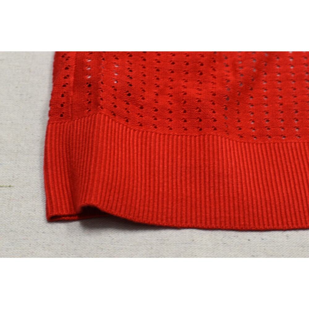 NEW Torrid Plus Size 3 Open Front Duster Cardigan Sweater Red Orange - Picture 8 of 8